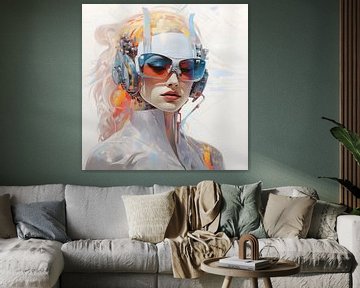 Futuristisch portret van een jonge vrouw van StudioMaria.nl