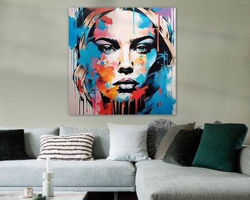 Abstracte vrouw in kleur van SPECIAL