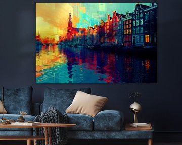 Colourful Amsterdam by But First Framing