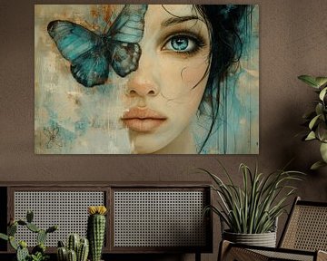 The blue butterfly by Carla Van Iersel