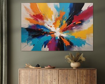 Explosion of Colour Dynamics by De Muurdecoratie