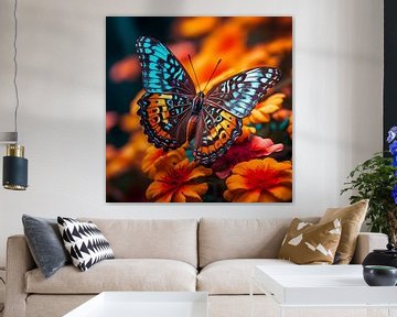 Butterfly on a flower by The Xclusive Art