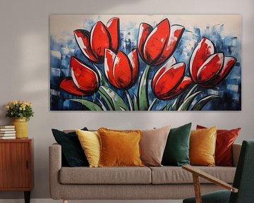 Tulpen abstract van Imagine