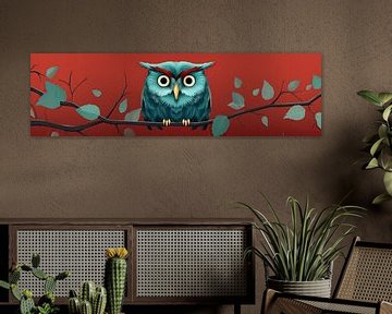 Peinture de hibou sur Blikvanger Schilderijen