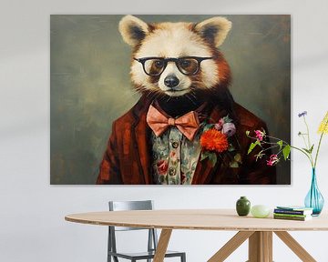Stilvoller Panda von Wunderbare Kunst