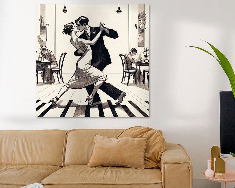 Example of the artwork in a room