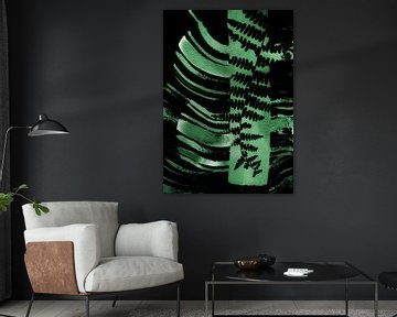 Abstract Green Fern van Lies Praet