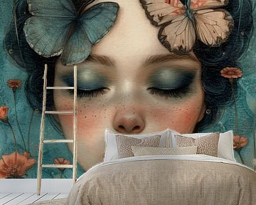 The girl with the butterflies by Atelier Pink Blossom