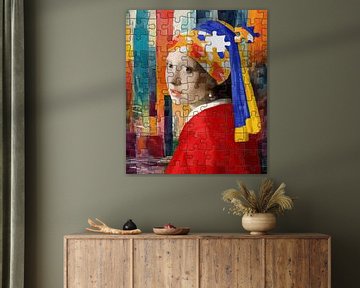 Vermeer's Challenge - The Puzzle Girl and Her Last Move by Gisela- Art for You