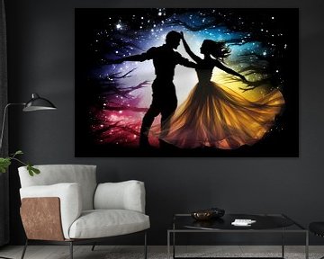 Cosmic Dance Evening by De Muurdecoratie