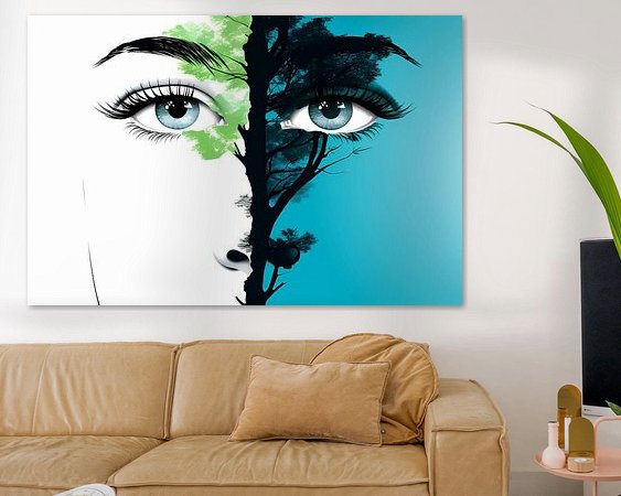 Example of the artwork in a room