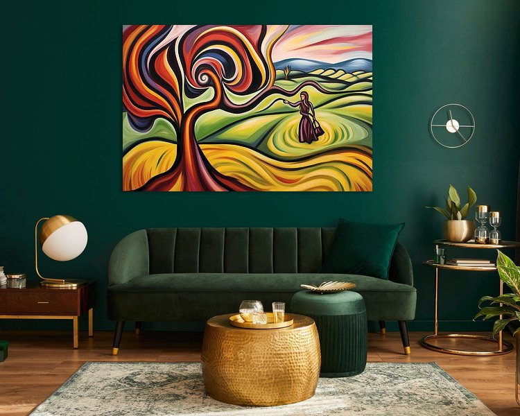 Example of the artwork in a room