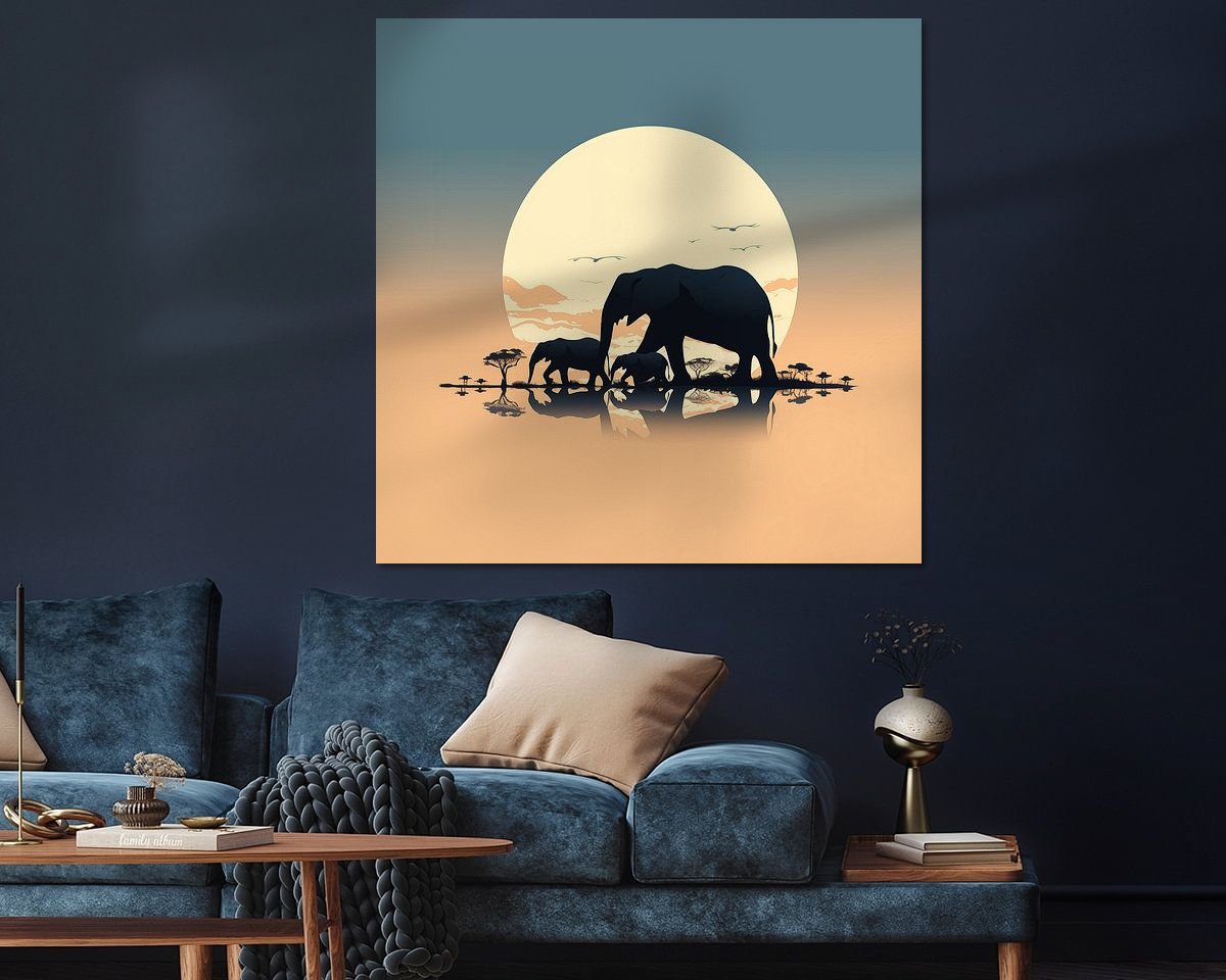 Example of the artwork in a room