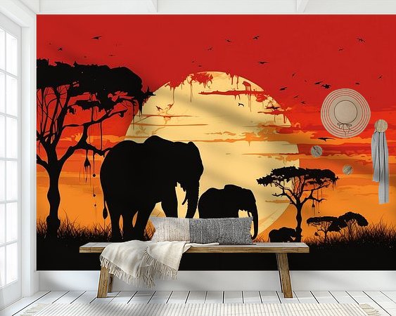 Example of the artwork in a room