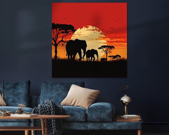 Example of the artwork in a room