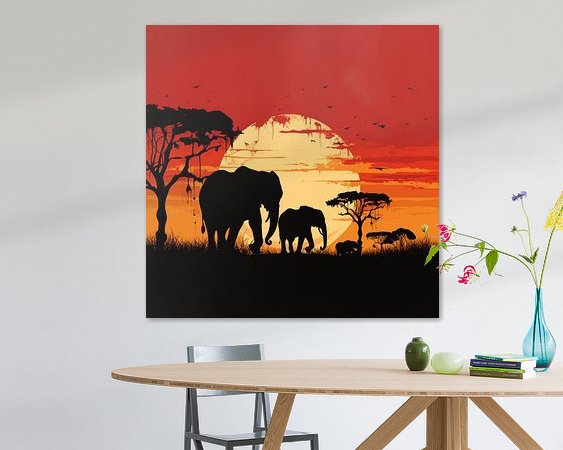 Example of the artwork in a room