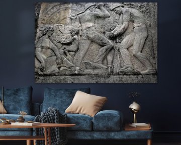 Kunstwerk am Eingang der Salzkathedrale von Zipaquirá