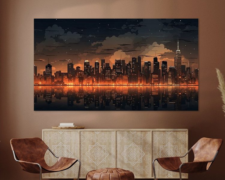 Example of the artwork in a room