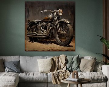 Harley Davidson Modèle D 1929 sur TheXclusive Art