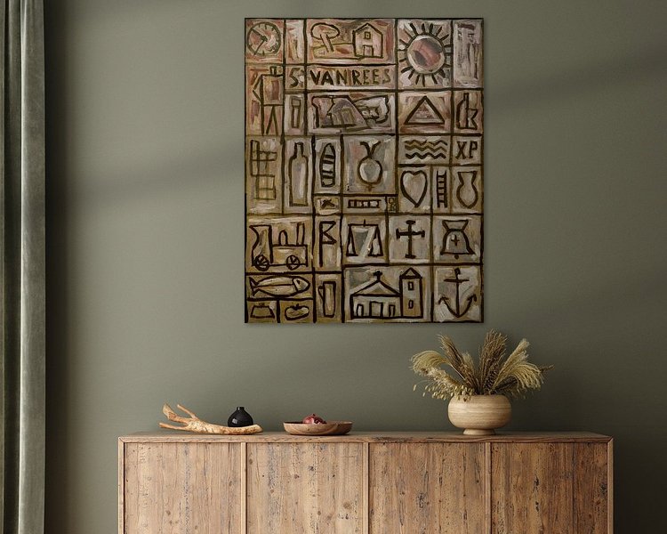 Example of the artwork in a room