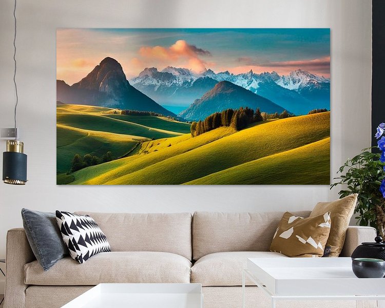 Example of the artwork in a room