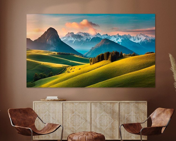 Example of the artwork in a room