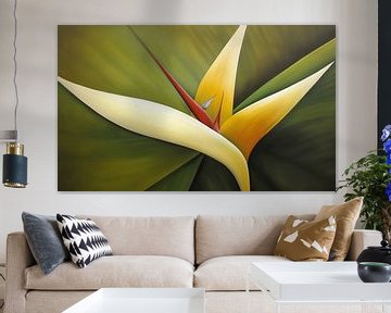 Bird of Paradise Abstract by Jacky
