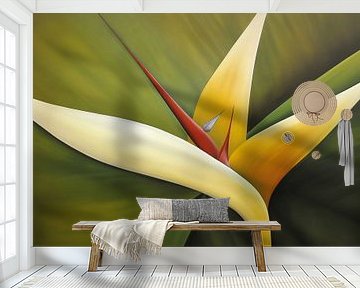 Bird of Paradise Abstract van Jacky