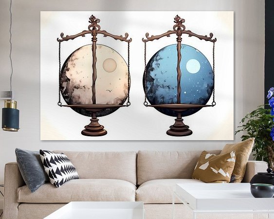 Example of the artwork in a room