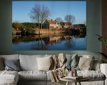 Weerspiegeling op het stille water