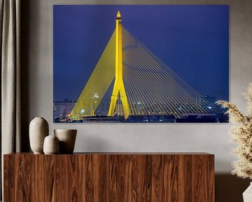 Rama VIII Bridge in Bangkok von Walter G. Allgöwer