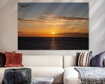 Coucher de soleil sur la mer du Nord - Vlieland sur Lydia