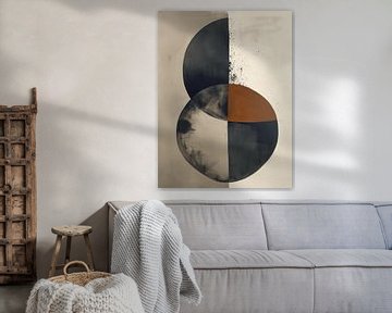 Modern abstract, organic shapes in earth tones by Carla Van Iersel