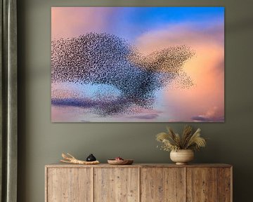 Sternenwolke in der Form eines Adlers von Sjoerd van der Wal Fotografie