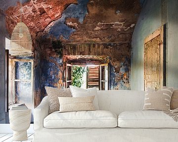 Abandoned Bathtub in Blue Room. by Roman Robroek - Photos of Abandoned Buildings