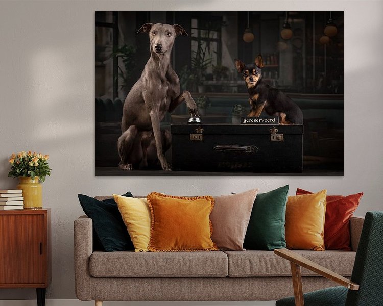 Example of the artwork in a room