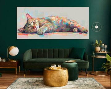 Malerei Katze von Wunderbare Kunst