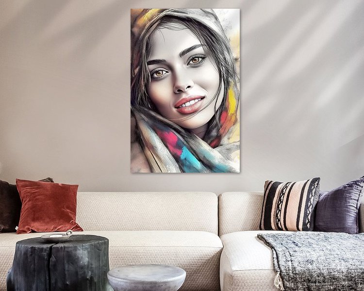 Example of the artwork in a room