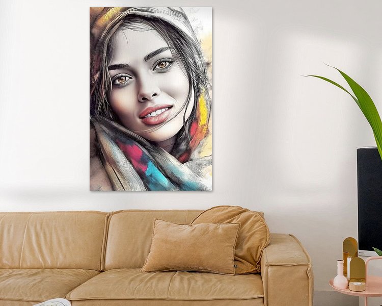 Example of the artwork in a room