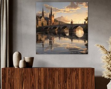 Brug in een duits dorp van TheXclusive Art