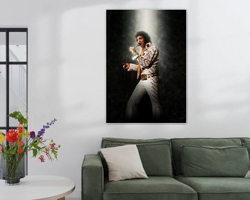 Elvis Presley Porträt im Licht