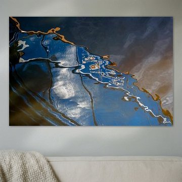 Série de réflexion dans l'eau bleue