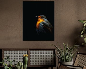 The Silent Witness: Robins in Shadow and Light by Color Square
