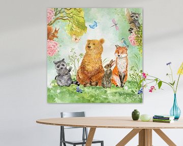 Cute forest animals nursery by Tiny Treasures