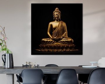 Golden buddha by The Xclusive Art