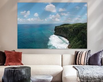 Turquoise Blue Ocean at Uluwatu Temple by Troy Wegman