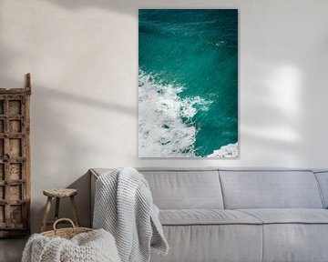 Turquoise Blauwe Oceaan bij de Uluwatu Tempel