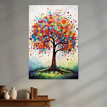 Bunter Baum des Lebens