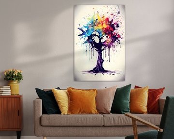 Explosion de couleurs sur De Muurdecoratie