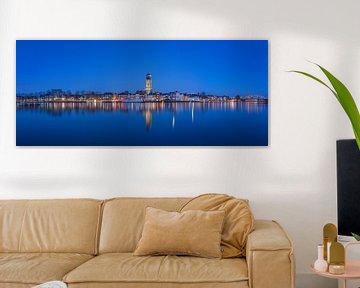 Panoramafoto De-Welle in Deventer während der blauen Stunde von Ardi Mulder